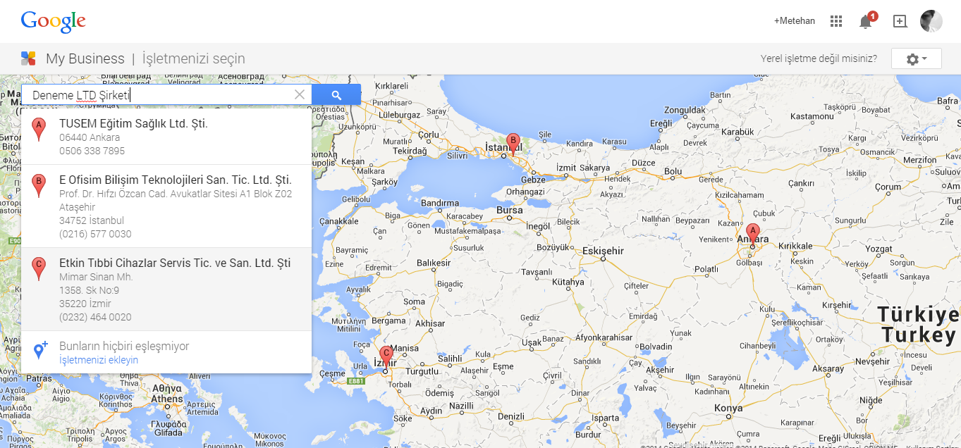 google işletmeler 2