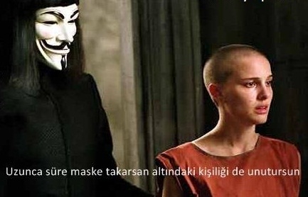 uzunca bir süre maske takarsan